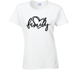 Family Heart Ladies T Shirt Family Heart Ladies T Shirt