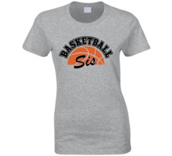 Basketball Sister Cool Basketball Gift Ladies T Shirt Basketball Sister Cool Basketball Gift Ladies T Shirt