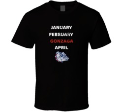 Gonzaga March Madness Cool T-shirt Worn Look College Basketball T Shir Gonzaga March Madness Cool T-shirt Worn Look College Basketball T Shir