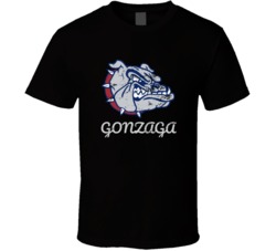 Gonzaga University Bulldogs Ncaa Basketball T-shirt March Madness Worn Gonzaga University Bulldogs Ncaa Basketball T-shirt March Madness Worn