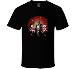 Dancing Skeletons Funny Halloween T Shirt