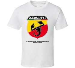 Abarth Logo T Shirt Fiat 500 Abarth Logo Fiat 500 Competizione T Shirt