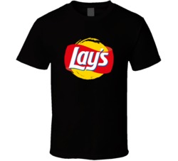 Lays Chips Logo Worn Look T Shirt