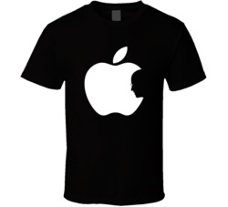 Apple Steve Jobs Black T Shirt