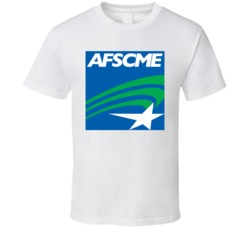 Afscme Union Logo Logo White T Shirt