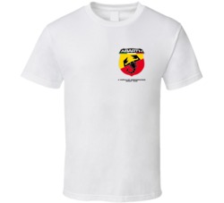 Abarth Logo Men T Shirt Fiat 500 Abarth Small Logo T Shirt