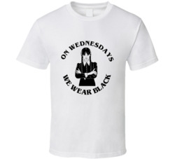 On Wednesdays We Wear Black Cool Wednesday T Shirt