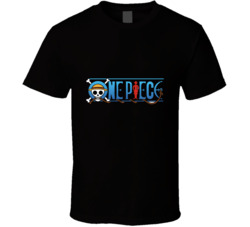 Cool One Piece Pirate Skull Anime Logo T Shirt