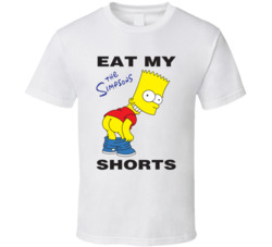Funny Bart Simpson Eat My Shorts The Simpsons T Shirt
