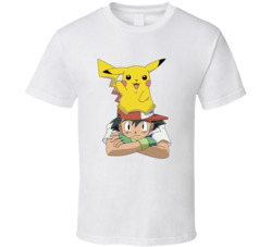 Funny Pokemon Pikachu Retro T Shirt