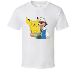 Pokemon Ash Ketchum Retro T Shirt