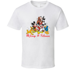 Vintage Disney Cartoon Characters Retro T Shirt
