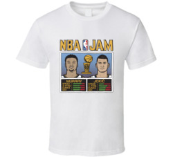 Jamal Murray Nikola Jokic Nba Jam Tshirt Nikola Jokic Stats T Shirt