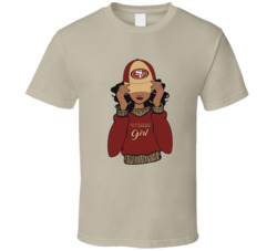 49ers Big Fan Woman Gift Tee 49ers Girl T Shirt