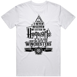 Hogwarts Feat Winchesters Funny Supernatural And Harry Potter Apparel 