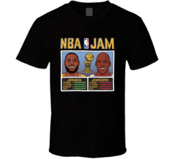 Lebron James Michael Jordan Nba Jam Stats T Shirt Lebron James Michael Jordan Nba Jam Stats T Shirt