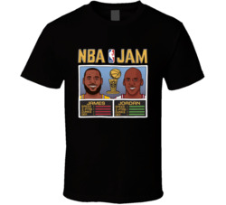 Michael Jordan Lebron James Nba Jam Stats T Shirt Michael Jordan Lebron James Nba Jam Stats T Shirt
