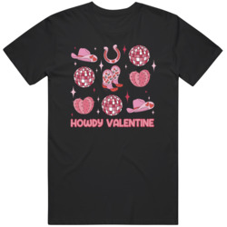Howdy Valentine Western Cowgirl Cool Gift Tee Country Western Valentin Howdy Valentine Western Cowgirl Cool Gift Tee Country Western Valentin