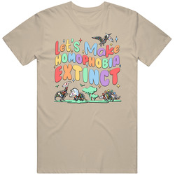 Lets Make Homophobia Extinct Pride Month Lgbtq Gift T Shirt