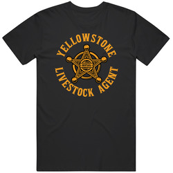 Yellowstone Livestock Agent Cool Logo Dutton Ranch T Shirt