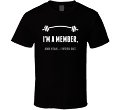 Member Funny Workout Personalized T Shirt