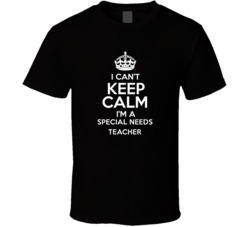 I Cant Keep Calm Im A Special Needs Teacher Occupations T Shirt