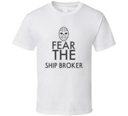 Fear The Ship Broker Spooky Occupation T Shirt