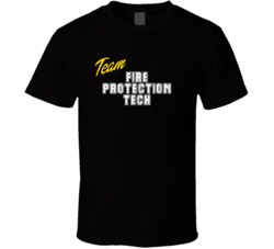 Team Fire Protection Tech Occupation Sports Theme T Shirt