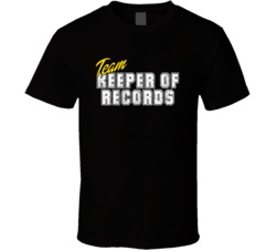 Team Keeper Of Records Occupation Sports Theme T Shirt