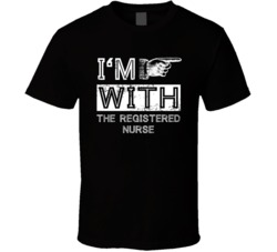 Im With The Registered Nurse Right Occupation T Shirt