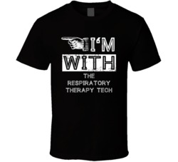 Im With The Respiratory Therapy Tech Left Occupation T Shirt