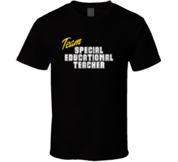 Team Special Educational Teacher Occupation Sports Theme T Shirt