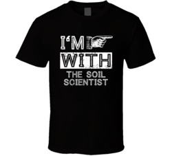 Im With The Soil Scientist Right Occupation T Shirt
