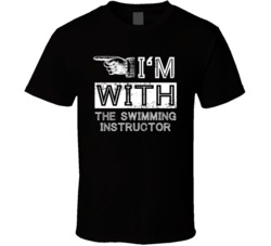 Im With The Swimming Instructor Left Occupation T Shirt