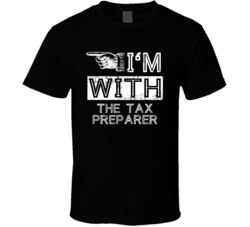 Im With The Tax Preparer Left Occupation T Shirt