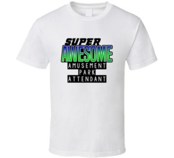 Super Awesome Amusement Park Attendant Funny Custom Job Occupation Gif