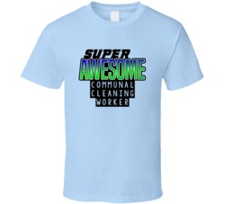 Super Awesome Communal Cleaning Worker Funny Custom Job Occupation Gif