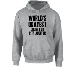 World's Okayest County Or City Auditor Funny Job Occupation Career Hoo