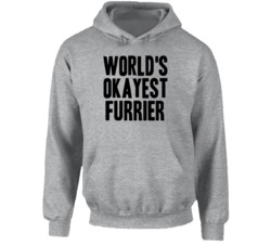 World's Okayest Furrier Funny Job Occupation Career Hooded Pullover