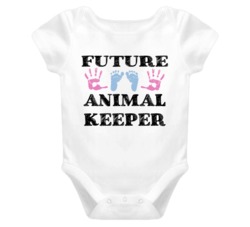 Animal Keeper Future Occupation Baby Onesie