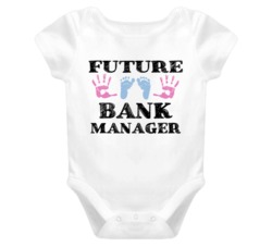 Bank Manager Future Occupation Baby Onesie
