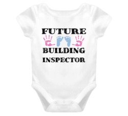 Building Inspector Future Occupation Baby Onesie