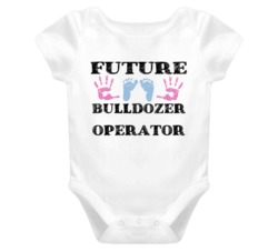 Bulldozer Operator Future Occupation Baby Onesie