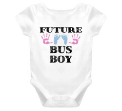 Bus Boy Future Occupation Baby Onesie