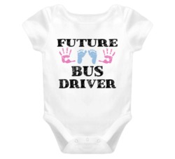 Bus Driver Future Occupation Baby Onesie