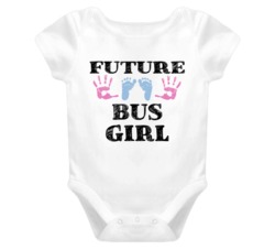 Bus Girl Future Occupation Baby Onesie