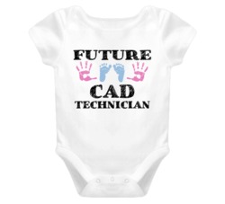 CAD Technician Future Occupation Baby Onesie