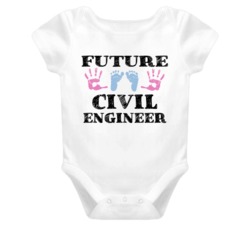 Civil Engineer Future Occupation Baby Onesie