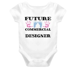 Commercial Designer Future Occupation Baby Onesie