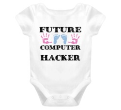Computer Hacker Future Occupation Baby Onesie